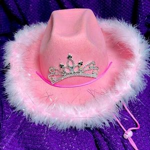 Pink Light-Up Cowgirl Hat Tiara